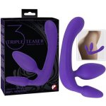 Oboustranné fialové dildo s análním kolíkem Triple Teaser – Zboží Dáma Oboustranné fialové dildo s análním kolíkem Triple Teaser – Zboží Dáma