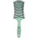 Standelli professional Velký rozčesávací kartáč na vlasy s kančími štětinami zelený 25 mm – Zboží Dáma