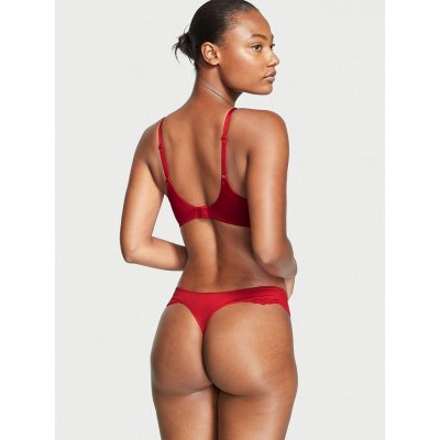 Victoria's Secret dámská tanga Lace Shimmer červená – Zboží Mobilmania