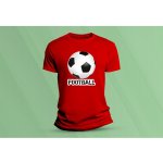 Sandratex dětské bavlněné tričko Football červená – Zboží Dáma