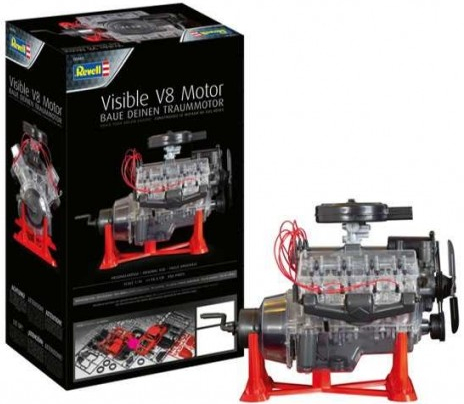 Revell Visible V-8 Engline-Plastic ModelKit motor 00460 1:4