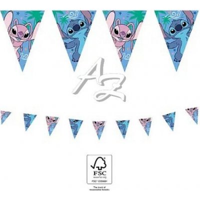 Vlaječková girlanda Stitch a Angel 230 cm – Zboží Dáma