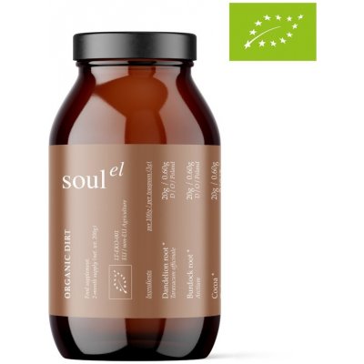 Soulel Dirt Bio prášek alternativa kávy s chagou a ženšenem 200 g – Hledejceny.cz