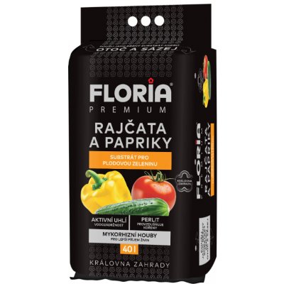 Agro CS Floria Substrát pro rajčata a papriky Black 40 l – Zboží Mobilmania