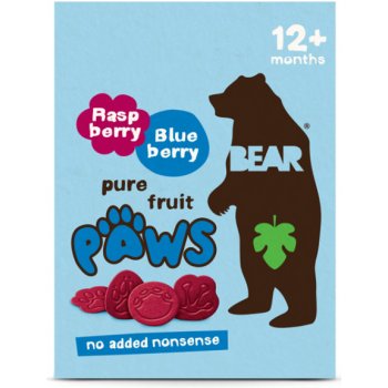 BEAR Minis ovocné malina a borůvka 5x 20 g