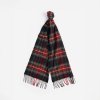 Šála Barbour New Check Tartan Scarf Black Stewart