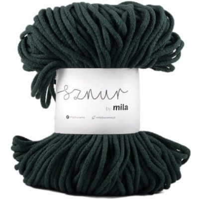 Bavlněná šňůra MILA 3mm - Zelená lahvová/P47 – Zboží Dáma