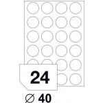 Rayfilm R0100.4040KA samolepící kulaté 40mm bílé 100 listů – Hledejceny.cz