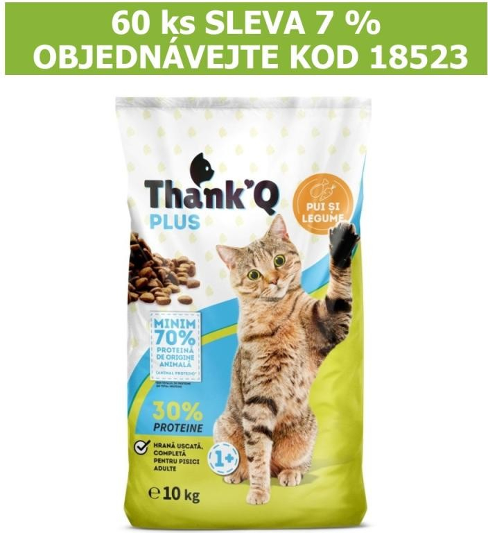 ThankQ Plus Cat Adult Kuře 10 kg