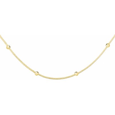 Olivie Choker kuličkový stříbrný řetízek marry gold 5257 – Zboží Dáma