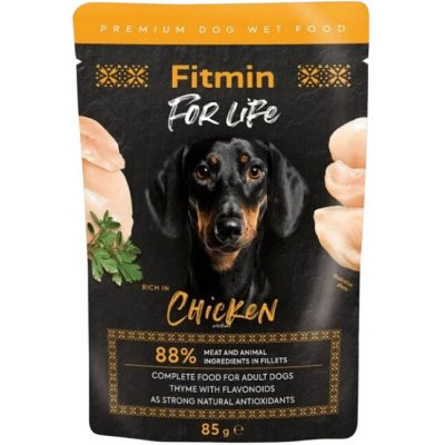 Fitmin For Life Dog kuře s bylinkami 85 g – Sleviste.cz