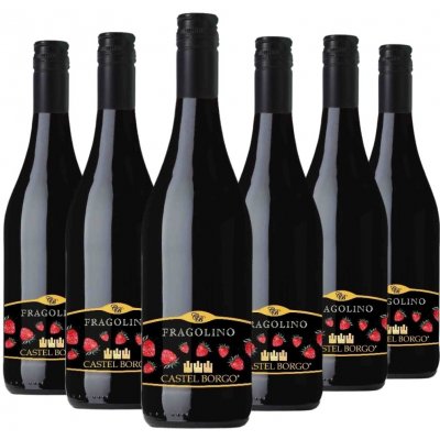 Decordi Fragolino Rosso Castel Borgo 7,5% 6 x 0,75 l (holá láhev)