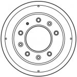 Brzdový buben TRW DB4078 - LANDROVER