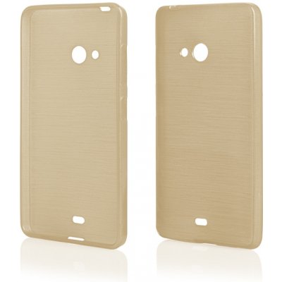 Pouzdro JELLY Case Metallic Microsoft Lumia 540 zlaté – Zboží Mobilmania