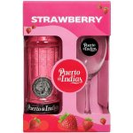 Puerto de Indias Strawberry 37,5% 0,7 l (dárkové balení 1 sklenice) – Sleviste.cz