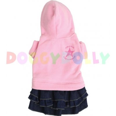 Doggydolly Obleček fleece se sukní