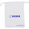Pouzdro a obal pro gramofon TESLA White S bag: Praktický textilní obal se stahováním pro usnadnění a přepravu jednotlivých produktů
