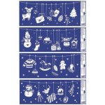 Anděl Přerov Okenní fólie visící dekorace s glitry 60 x 22,5 cm – Hledejceny.cz
