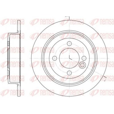 Brzdový kotouč REMSA 6629.00 | Zboží Auto