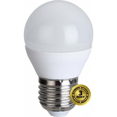 Solight LED žárovka, miniglobe, 6W, E27, 3000K, 510lm – Zboží Mobilmania