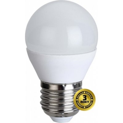 Solight LED žárovka, miniglobe, 6W, E27, 3000K, 510lm