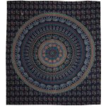 BOB Batik přehoz na postel indický Sloní mandala tyrkysovo modrý bavlna King size Dvoulůžko 225 x 200 cm – Sleviste.cz