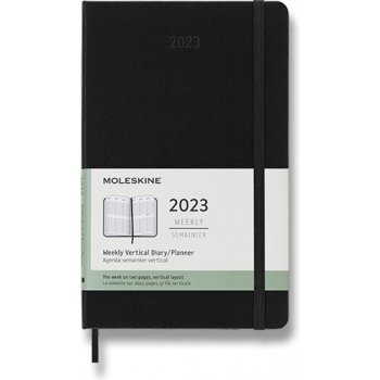 Moleskine A5 týdenní 2023 černý