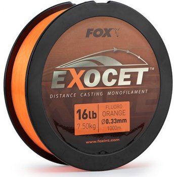 Fox Fishing Exocet Fluoro Mono Fluoro Orange 1000m 0,28mm 5,5kg