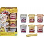 Hasbro Play Doh Sada 6 kelímků třpytivá zlatá stříbrná a růžová E9433 – Zboží Dáma