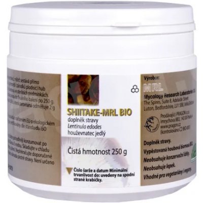 MRL Shiitake houževnatec jedlý prášek 250 g – Hledejceny.cz