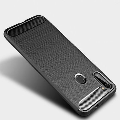 Pouzdro SES Ochranné silikonové obal karbon Samsung Galaxy M11 - černé – Zboží Mobilmania