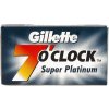 Holící strojek příslušenství Gillette 7 O'Clock Super Platinum 5 ks
