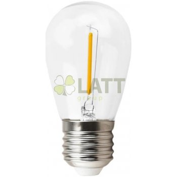 Berge LED žárovka filament E27 1W teplá bílá