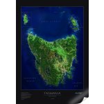 Albedo39 Tasmánie - satelitní mapa 70 x 100 cm Varianta: bez rámu v tubusu, Provedení: papírová mapa – Hledejceny.cz