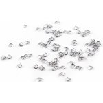 Kroužek spojovací otevřený Ø3 mm z nerezové oceli - platina (3 g) – Sleviste.cz