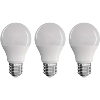 Emos LED žárovka True Light A60 7,2W E27 neutrální bílá, 3 ks