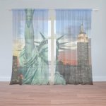 Sablio Záclony Socha Svobody: 2ks 150x250cm – Hledejceny.cz
