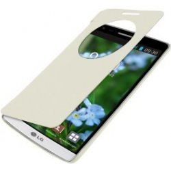 Pouzdro a kryt na mobilní telefon Pouzdro Kwmobile Flipový kryt s oknem LG G3 S bílé