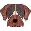 Brož BeWooden dřevěná brož ve tvaru psa Bohemian Griffon BR71
