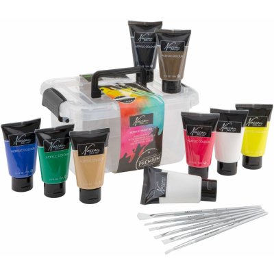 Sada akrylových barev Nassau Fine Art v boxu 15 dílna – Sleviste.cz