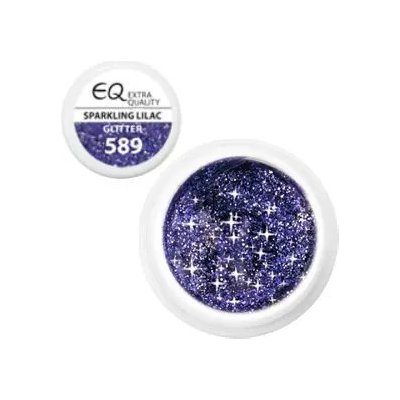 EBD barevný UV gel 589 Glitter Sparkling Lilac 5 g