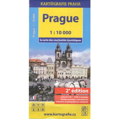 Praha mapa turistických zajímavostí francouzsky