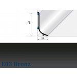 Küberit Q63 Soklová lišta bronz 2,7 m – Zbozi.Blesk.cz