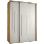 DobreSny DAVOS 8 170 cm DUB Artisan / bílá / stříbrné – Zbozi.Blesk.cz