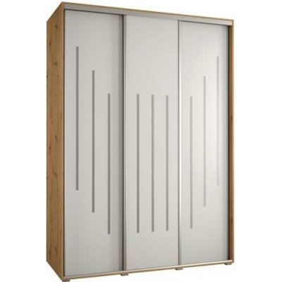 DobreSny DAVOS 8 170 cm DUB Artisan / bílá / stříbrné – Zbozi.Blesk.cz
