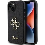 Guess Fixed Glitter 4G Metal Logo Apple iPhone 15 Pro černé – Zboží Mobilmania