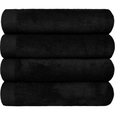 SCANquilt ručník MODAL SOFT černá 30 x 50 cm – Zboží Mobilmania
