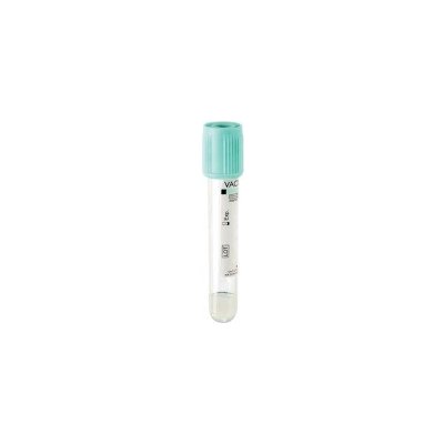 VACUTEST LiHep+gel 3,5 ml, 75 × 13, světlě zelená