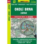 Turistická mapa 451 Okolí Brna západ 1:40 000 – Zboží Dáma