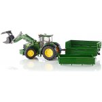 Bruder 3055 Traktor JOHN DEERE 7930 s čelním nakladačem a návěsem – Zbozi.Blesk.cz